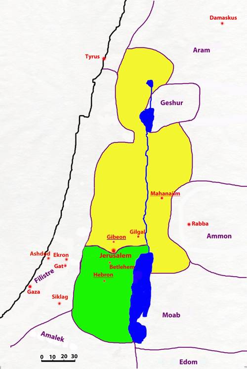 Kort - Mk04 - David - Konge i Hebron - i krig med Ishboshet.jpg